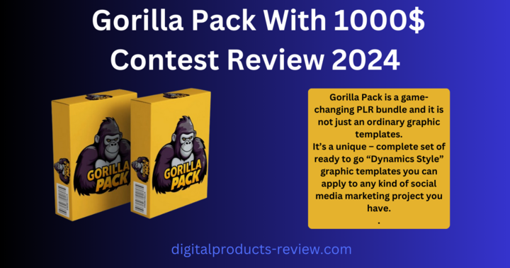 Gorilla Pack With 1000$ Contest Review 2024